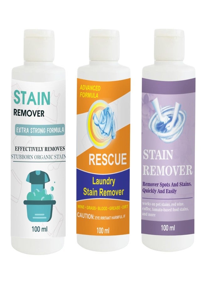 TOOVUS Stain Remover Combo Pack of Doll, Orange and Purple Stain Remover | Multi-Surface Cleaning Solution for Clothes, Fabrics, Upholstery (100 g Each) - Image 1